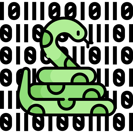 Snake and binary icons created by Freepik - Flaticon